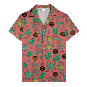sea turtles & starfish sea you later cartoon hawaiian shirt