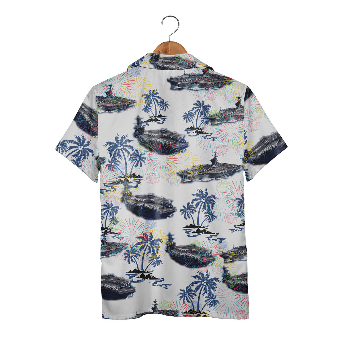 Uss Theodore Roosevelt CVN-71 4Th Of July Trendy Hawaiian Shirt