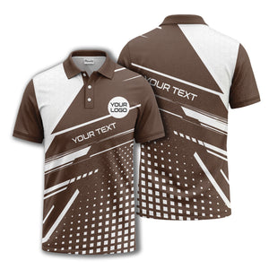 hexagon grid diagonal stripe modern geometric polo shirt for men