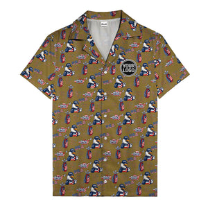 usa bald eagles golf bags fireworks hawaiian shirt for men