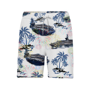 Uss Theodore Roosevelt CVN-71 4Th Of July Trendy Hawaiian Shirt