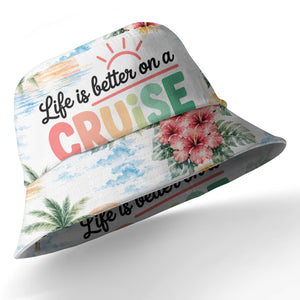 watercolor cruise sunset palm trees hibiscus flowers hawaiian shirt