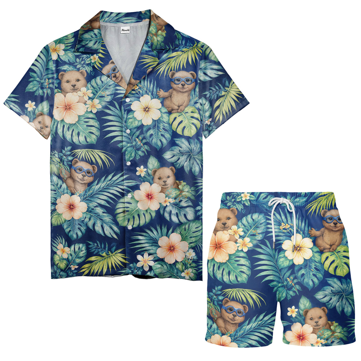 Wildwood Wombat Swim Team — Custom Hawaiian Set