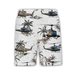 U.S. Army Bell UH-1 Huey Trendy Hawaiian Shirt Military Aviation Tribute