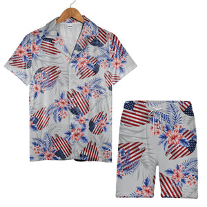 American Flag Aloha Beach Gift Hawaiian Shirt For Men And Women
