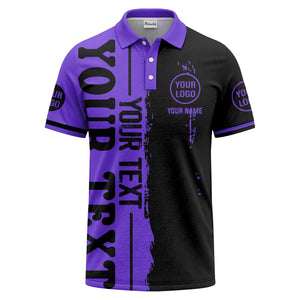 custom name & logo bold graphic personalized polo shirt