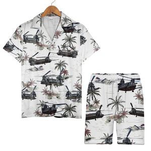 US Army Boeing MH-47G Chinook Trendy Hawaiian Shirt Military Inspired App