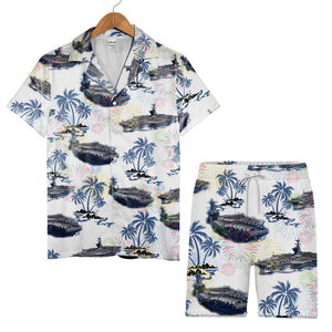 Uss Theodore Roosevelt CVN-71 4Th Of July Trendy Hawaiian Shirt