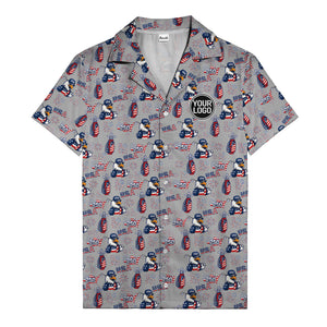 usa bald eagles golf bags fireworks hawaiian shirt for men