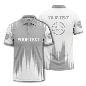 drip paint & abstract line art men's modern polo shirt