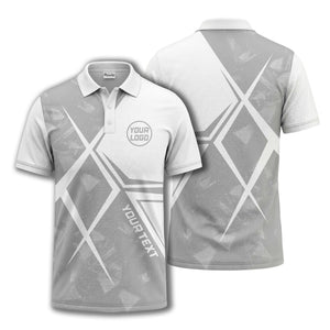 monochrome geometric triangles & abstract shapes modern urban polo shirt