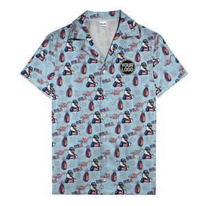 usa bald eagles golf bags fireworks hawaiian shirt for men