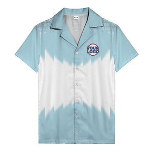 zigzag geometric custom logo aloha hawaiian shirt for men