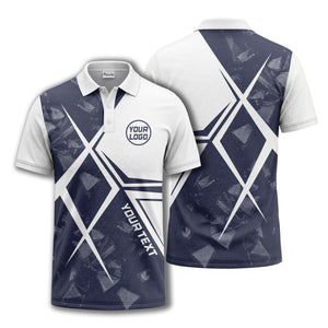 monochrome geometric triangles & abstract shapes modern urban polo shirt