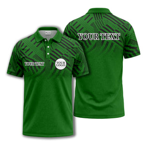 bold geometric stripes customizable polo shirt for men