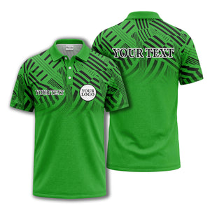 bold geometric stripes customizable polo shirt for men