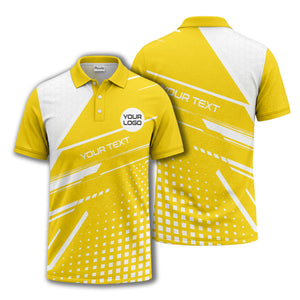 hexagon grid diagonal stripe modern geometric polo shirt for men