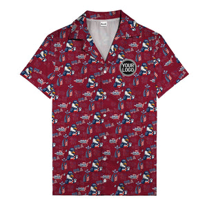 usa bald eagles golf bags fireworks hawaiian shirt for men