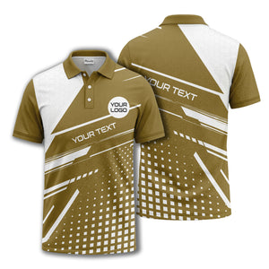 hexagon grid diagonal stripe modern geometric polo shirt for men