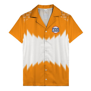 zigzag geometric custom logo aloha hawaiian shirt for men