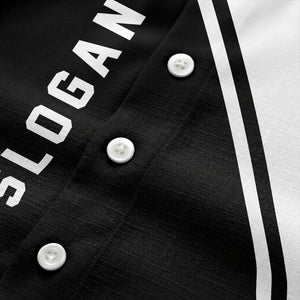 monochrome diagonal stripe custom logo & text hawaiian shirt