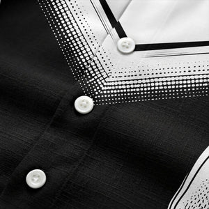 halftone dot custom logo hawaiian shirt for men