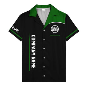 01_live-preview-green-stripe-logo-grid-corporate-uniform-hawaiian-shirt-for-men