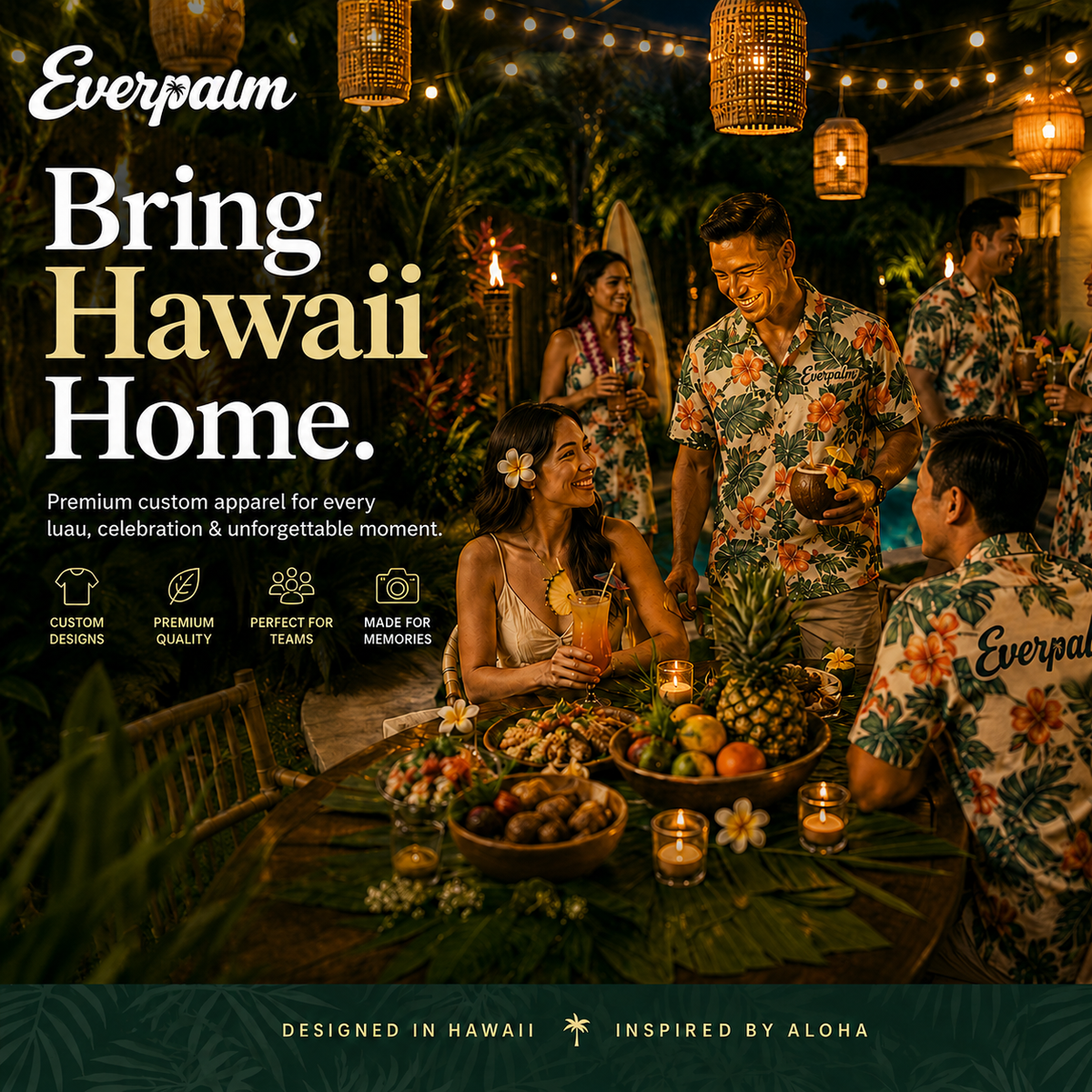 Luau Party Ideas: Food, Decor, Dress Code, and Custom Shirts