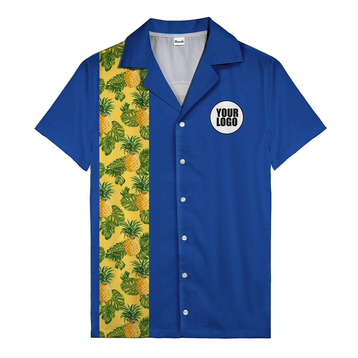 Juicy Pineapple Leaf Party Yellow Hawaiian Shirt For Men