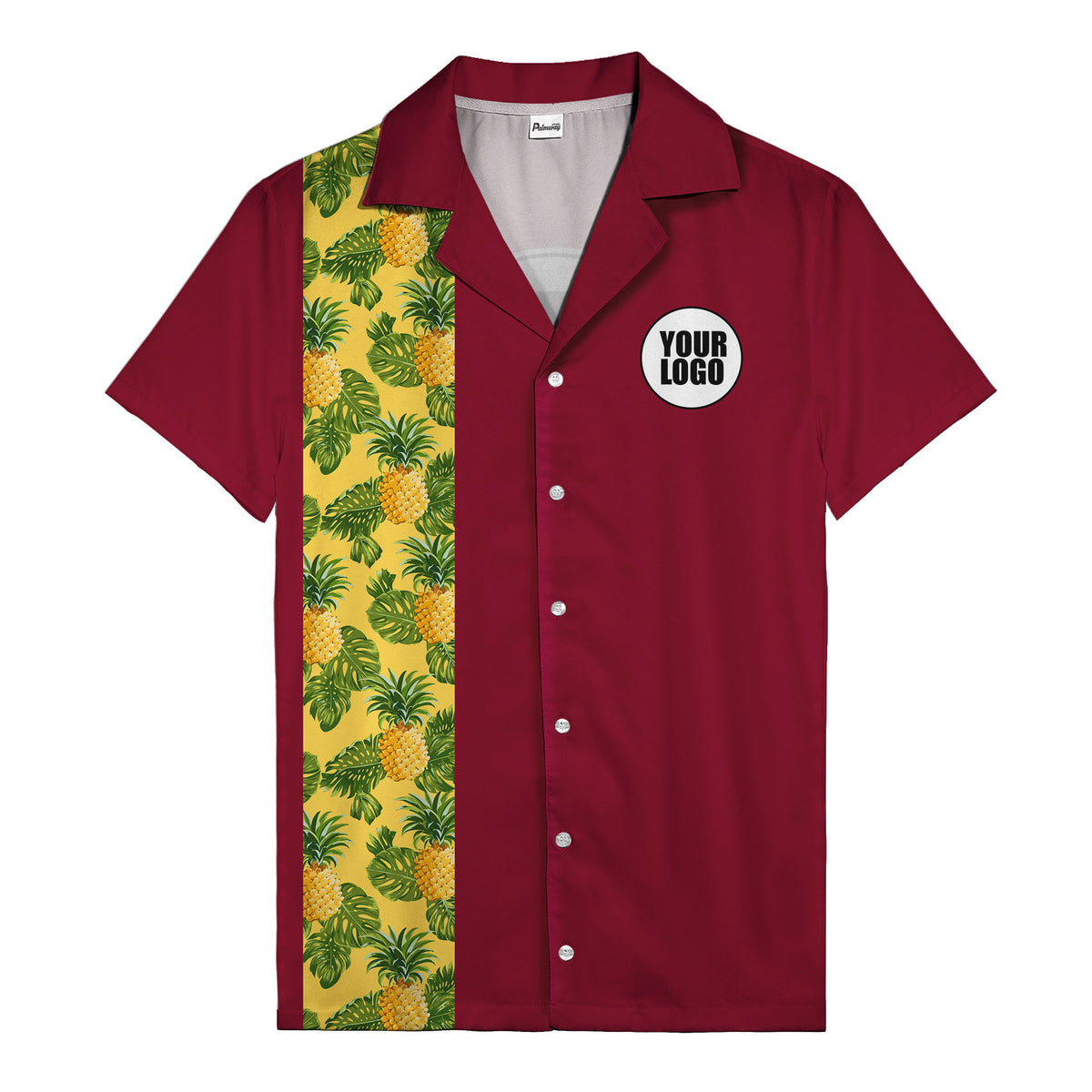 Juicy Pineapple Leaf Party Yellow Hawaiian Shirt For Men