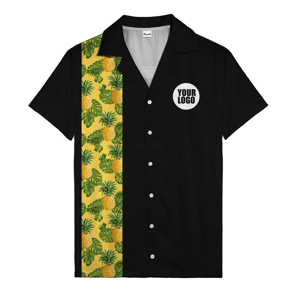 Juicy Pineapple Leaf Party Yellow Hawaiian Shirt For Men