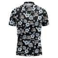 customizable tropical floral flowers leaves polo shirt for vacation vibes