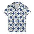Geometric Golf Ball Aloha Hawaiian Shirt For Men