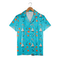 Nautical Starfish & Anchor Ocean Hawaiian Shirt – Sailboat Fish Print