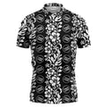 tropical hibiscus custom multi color floral print golf polo shirt for men
