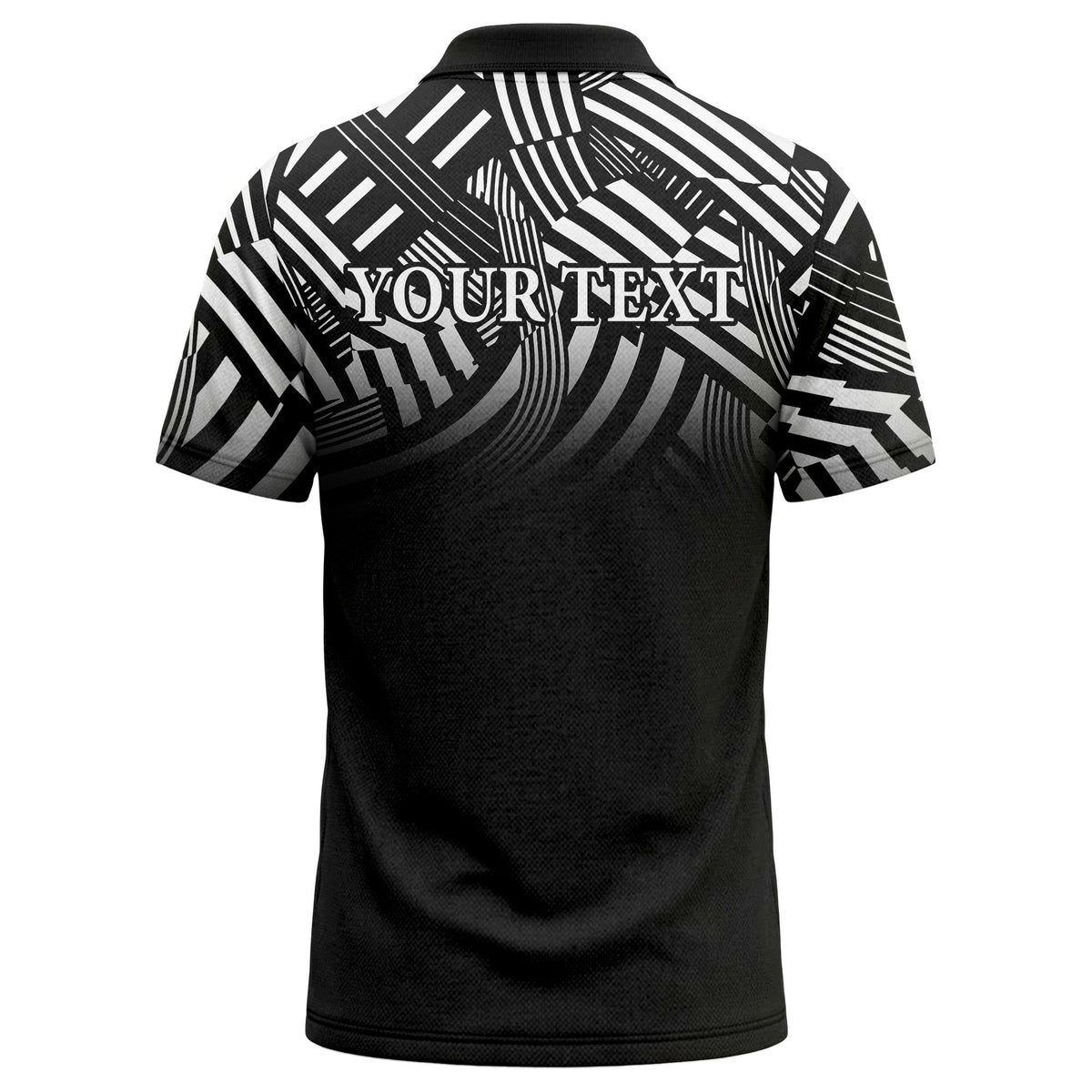 bold geometric stripes customizable polo shirt for men