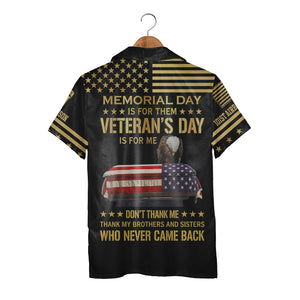 Iwo Jima Flag Raising Patriotic Hawaiian Shirt - Airborne Veteran Eagle Tribute