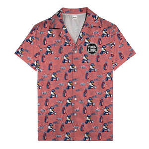 usa bald eagles golf bags fireworks hawaiian shirt for men