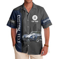 Illustrated Cityscape Skyline Hawaiian Shirt With Urban Buildings Aloha Style