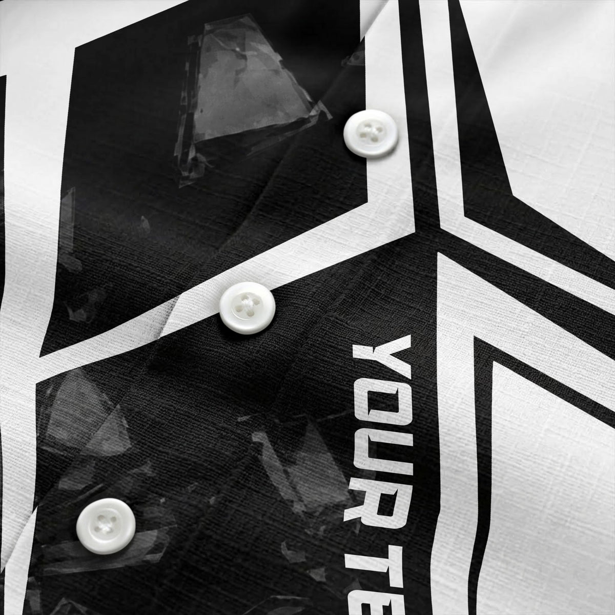 crystal shards & angular lines modern art hawaiian shirt