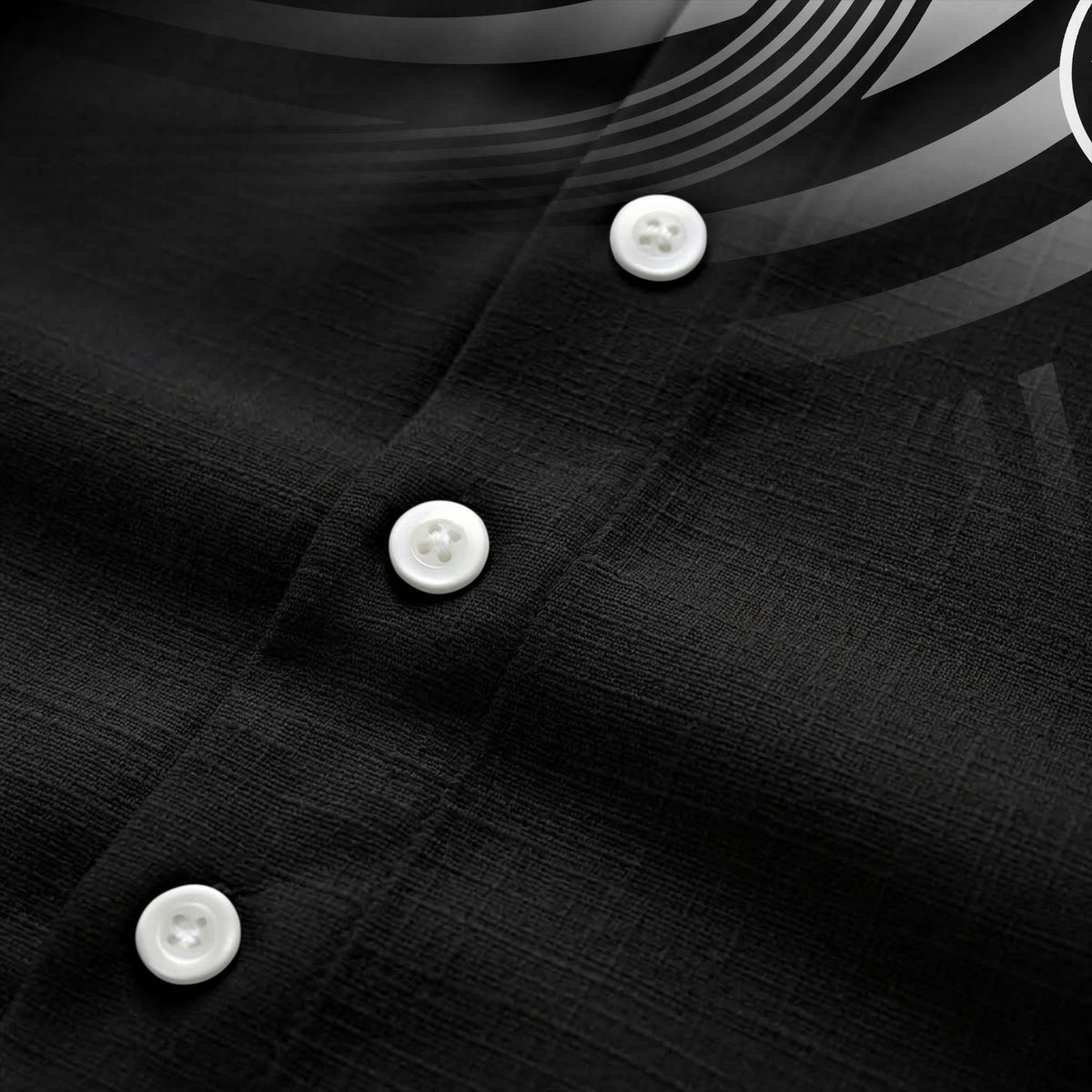 geometric waves & stripes abstract hawaiian shirt for men