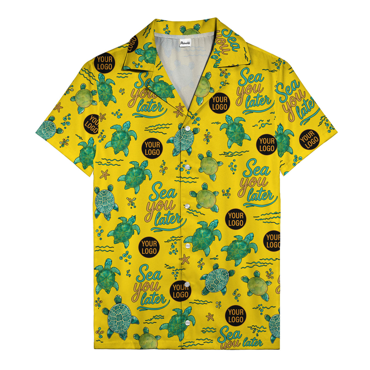sea turtles & starfish sea you later cartoon hawaiian shirt