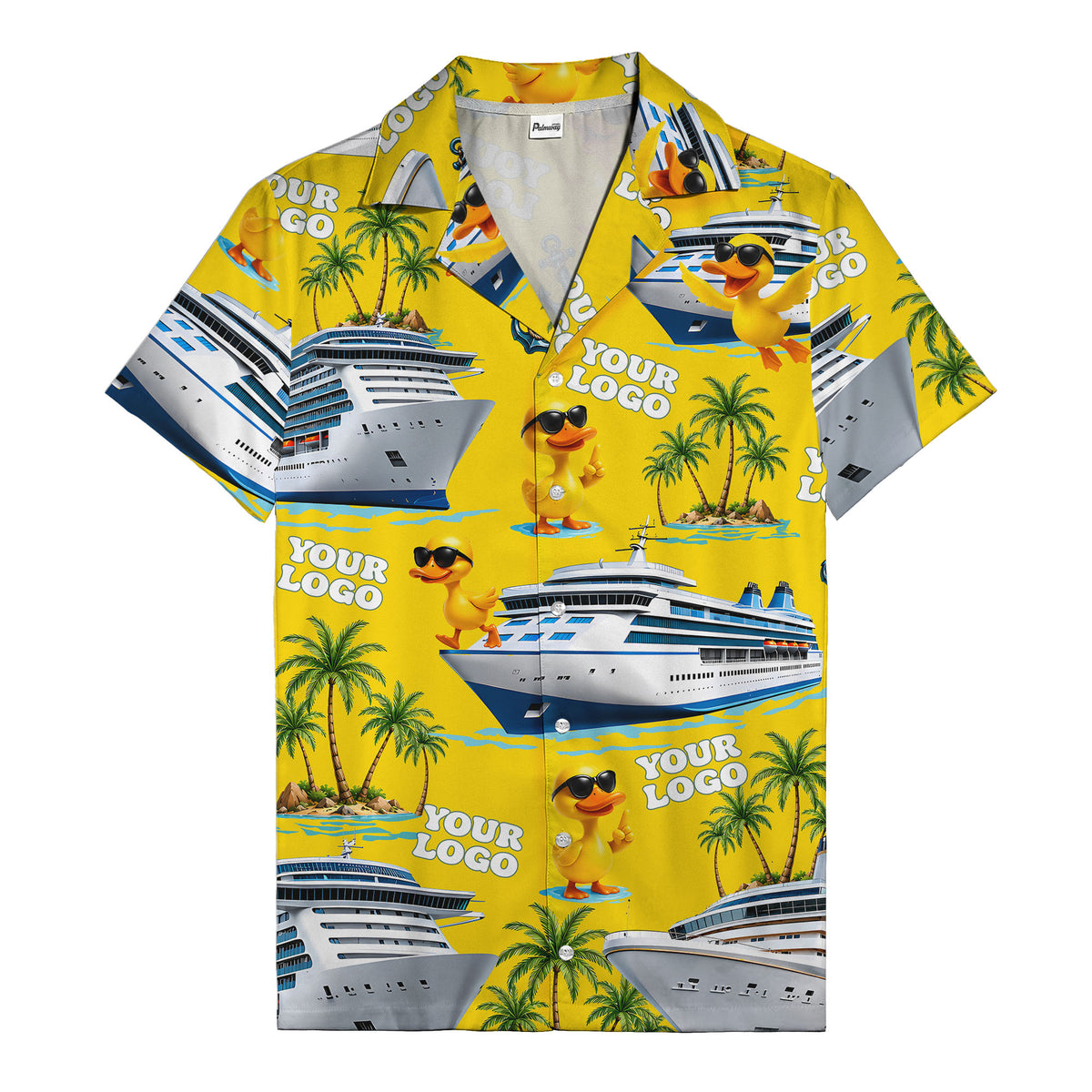 sunglasses ducks on cruise ships palm tree islands hawaiian shirt