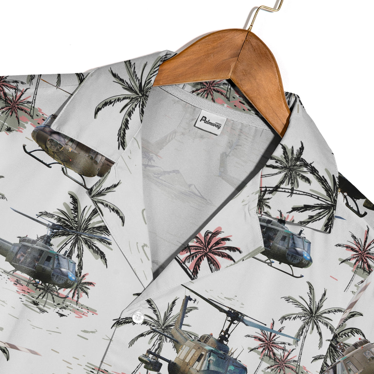 U.S. Army Bell UH-1 Huey Trendy Hawaiian Shirt Military Aviation Tribute