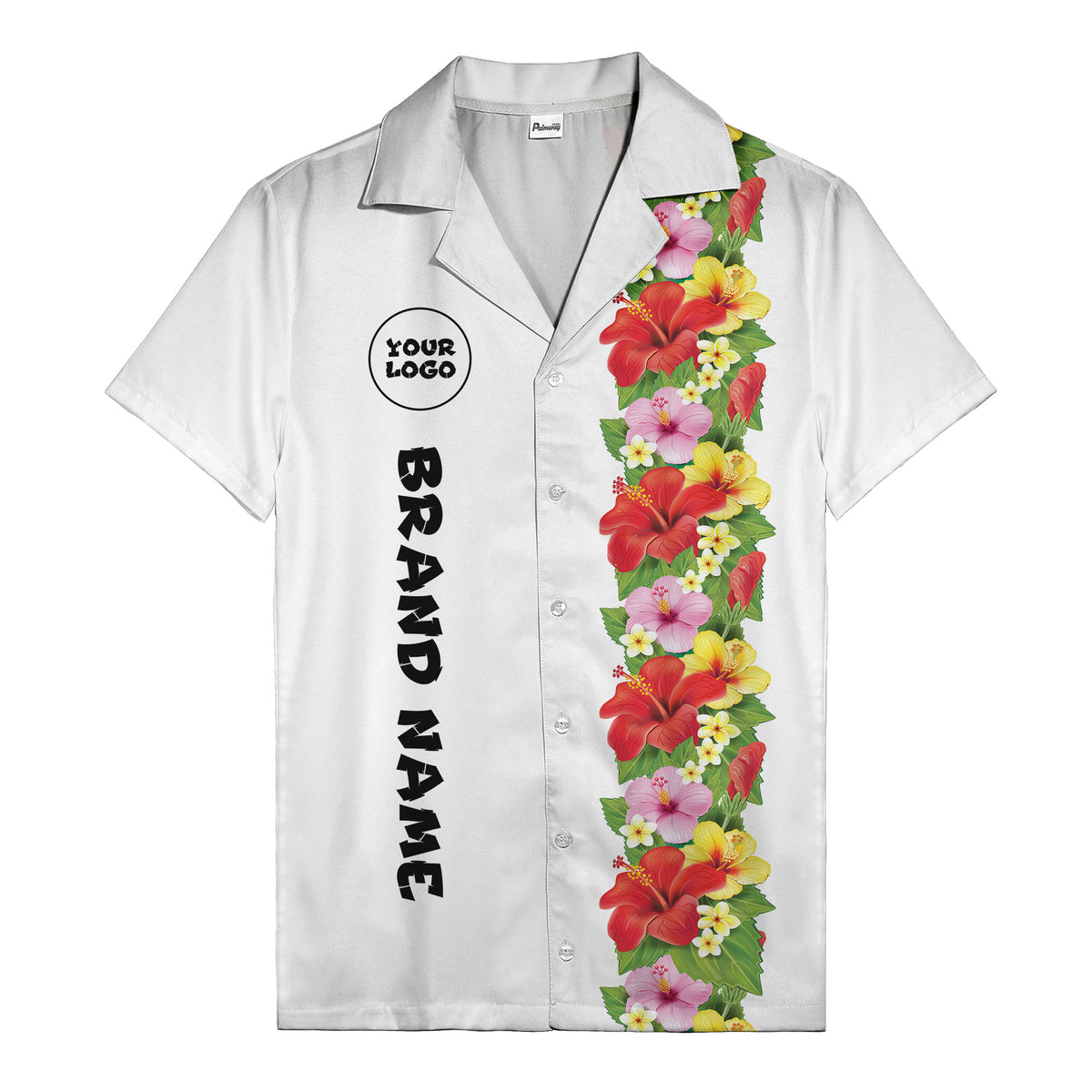 Sunset Hibiscus Explosion Tropical Floral Illustrated Hawaiian Shirt For Men