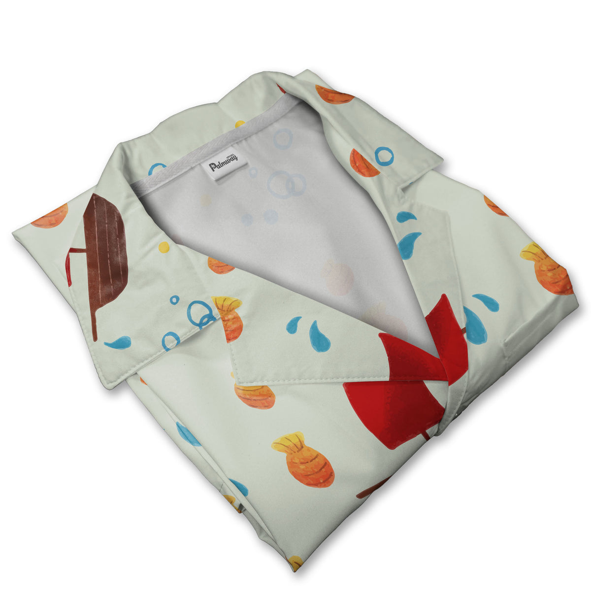Ocean Sailboat & Seashell Hawaiian Shirt – Coral Reef Nautical Adventure