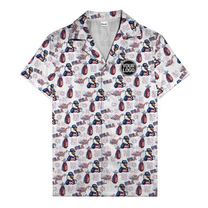 usa bald eagles golf bags fireworks hawaiian shirt for men