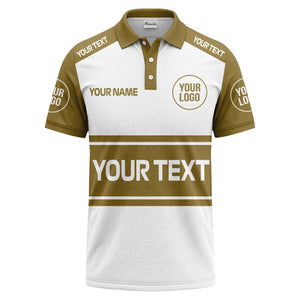 customizable logo & text sport jersey polo shirt for team gear