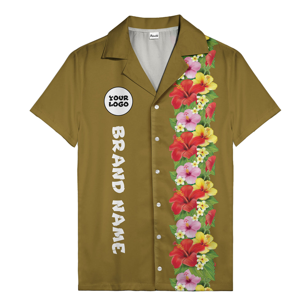 Sunset Hibiscus Explosion Tropical Floral Illustrated Hawaiian Shirt For Men