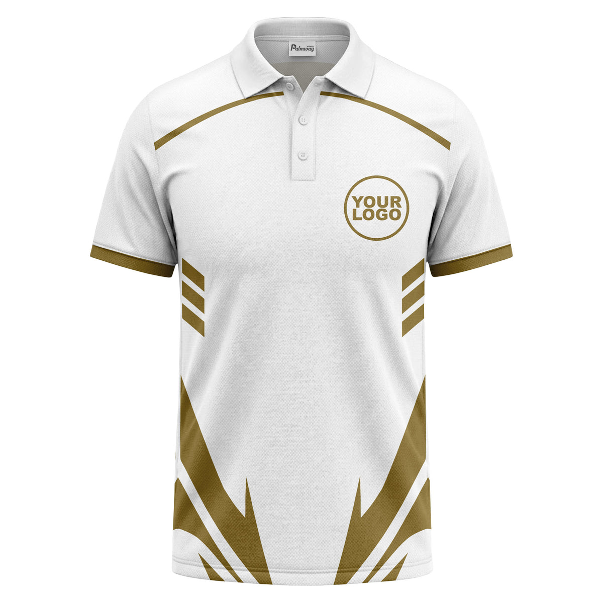 lightning bolt graphic custom logo sporty modern polo shirt